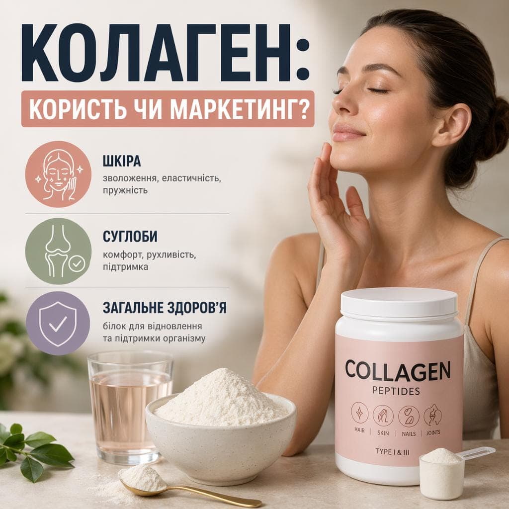 Колаген: користь чи маркетинг?
