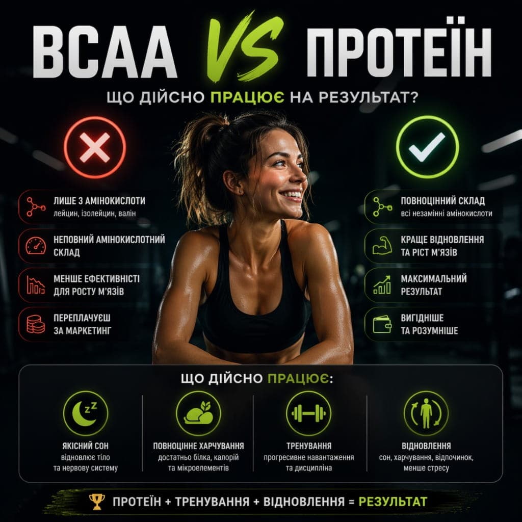 Чи потрібні BCAA, якщо вже п'єш протеїн?