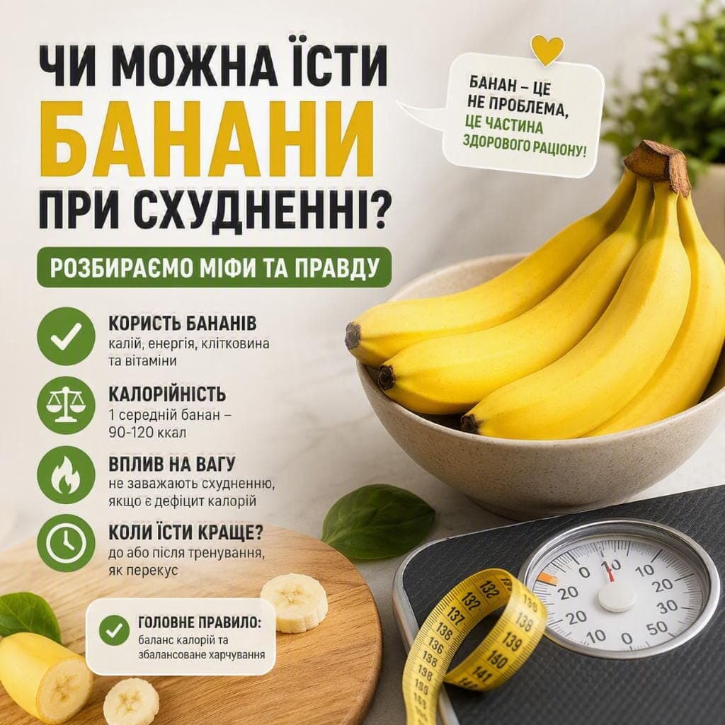 Чи можна їсти банани при схудненні