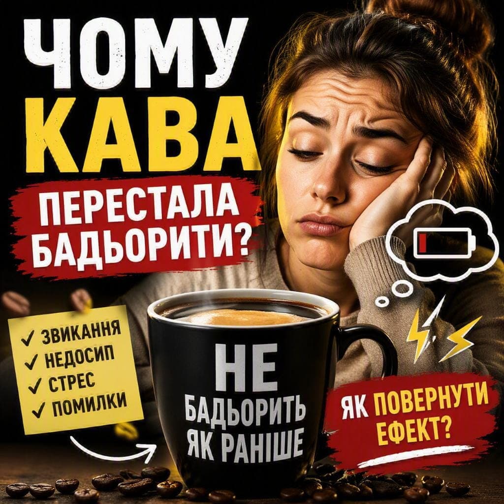 Чому кава перестала бадьорити: причини та що робити