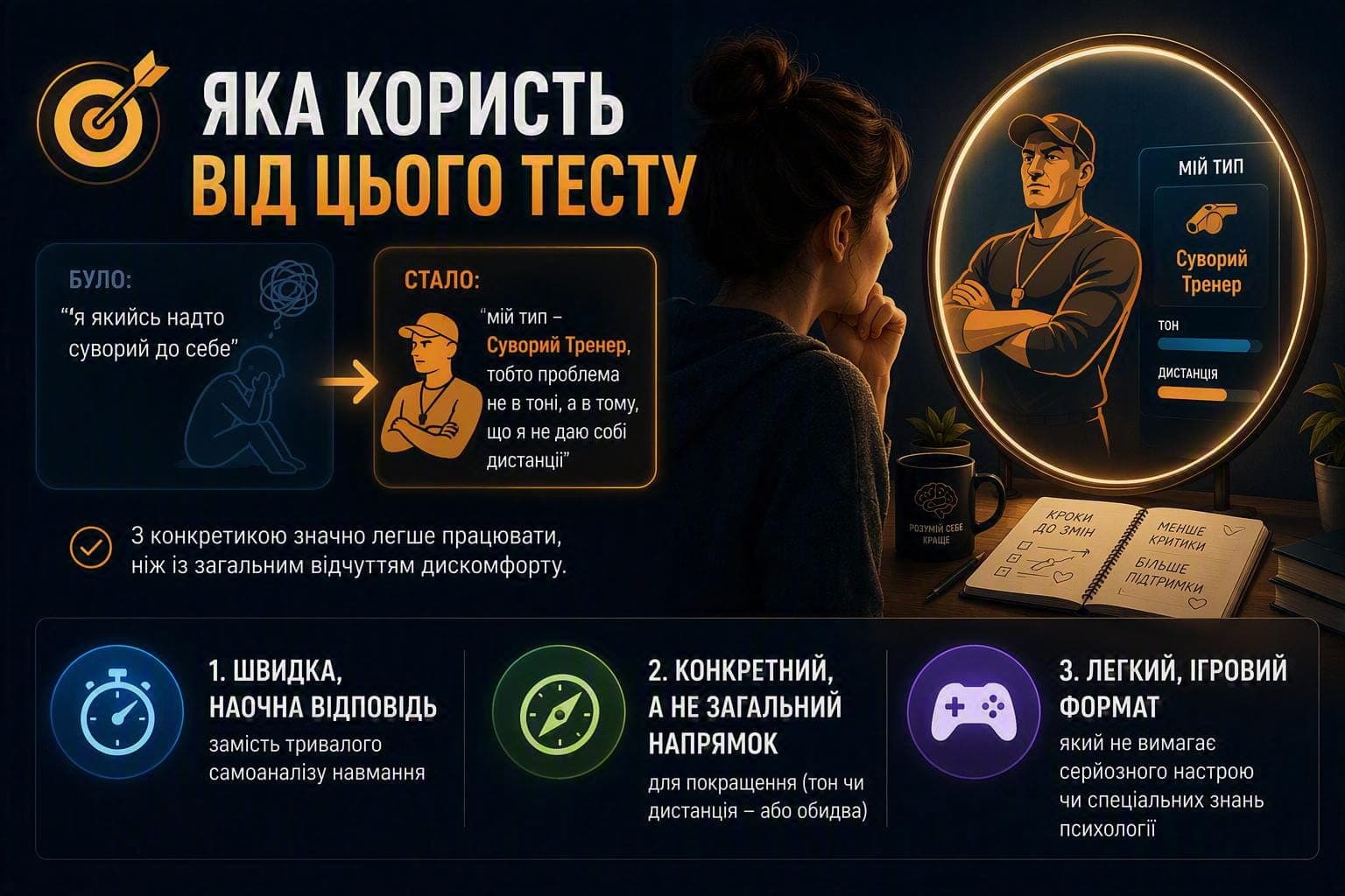Яка користь від тесту на внутрішній голос