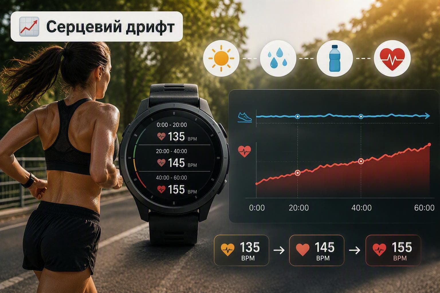 Серцевий дрифт: чому пульс повільно росте на тому самому темпі