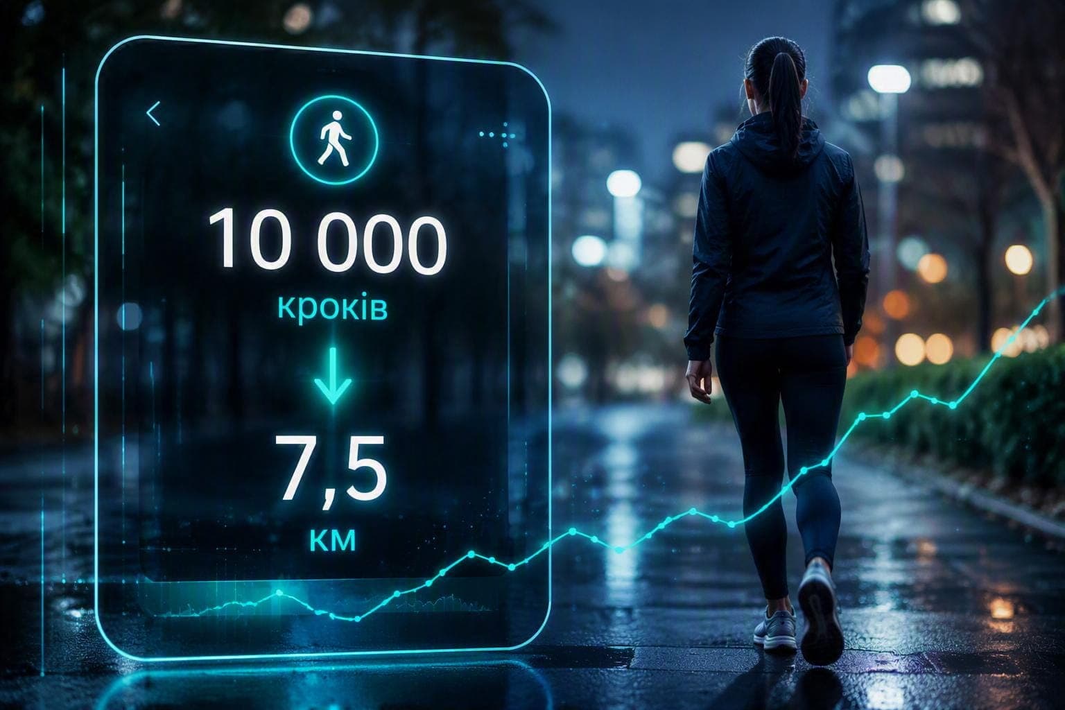 Калькулятор кроків у кілометри
