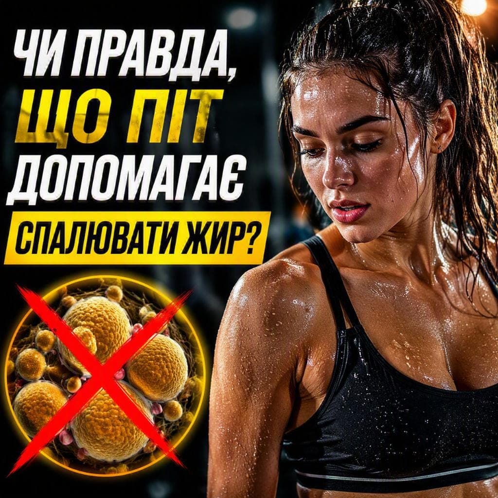 Чи правда, що піт допомагає спалювати жир? Міф чи реальність
