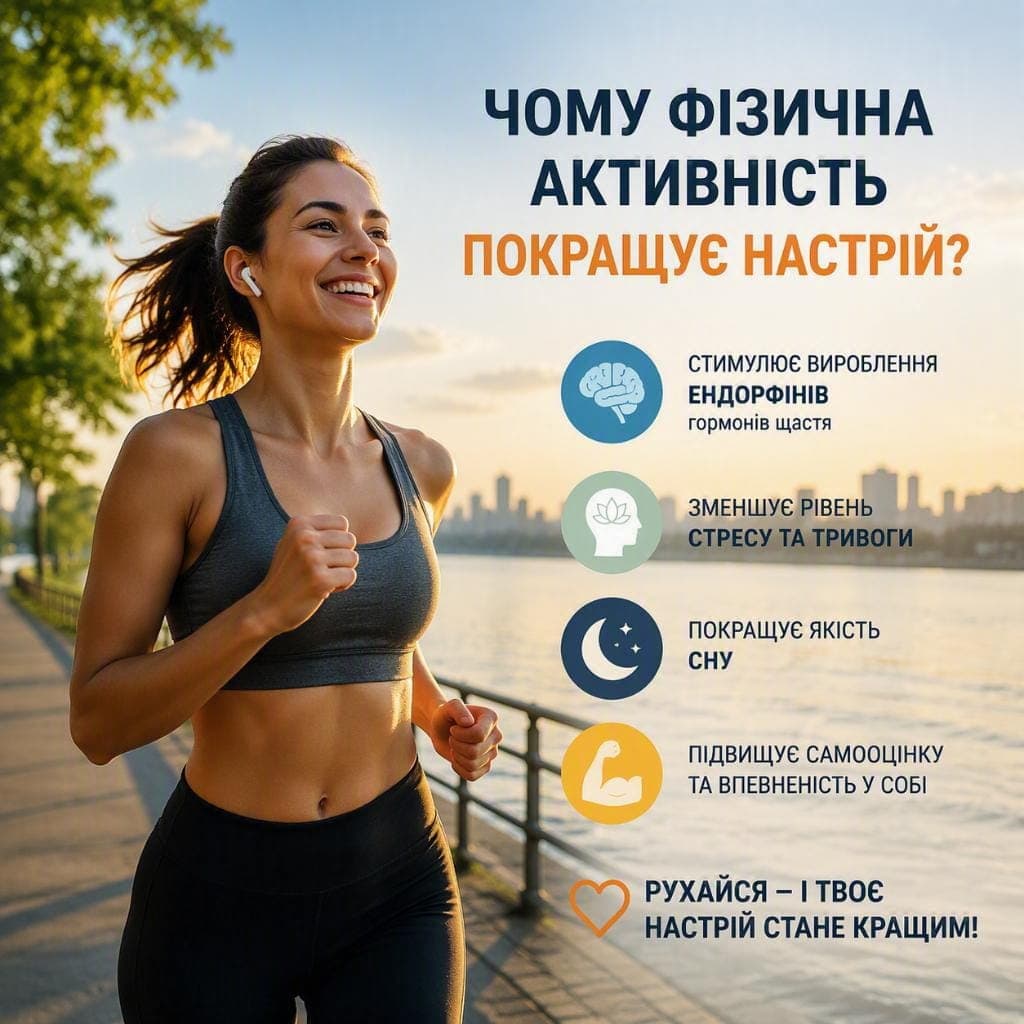 Чому фізична активність покращує настрій