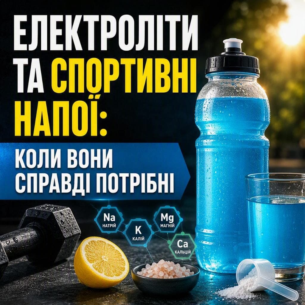 Електроліти та спортивні напої: коли вони справді потрібні