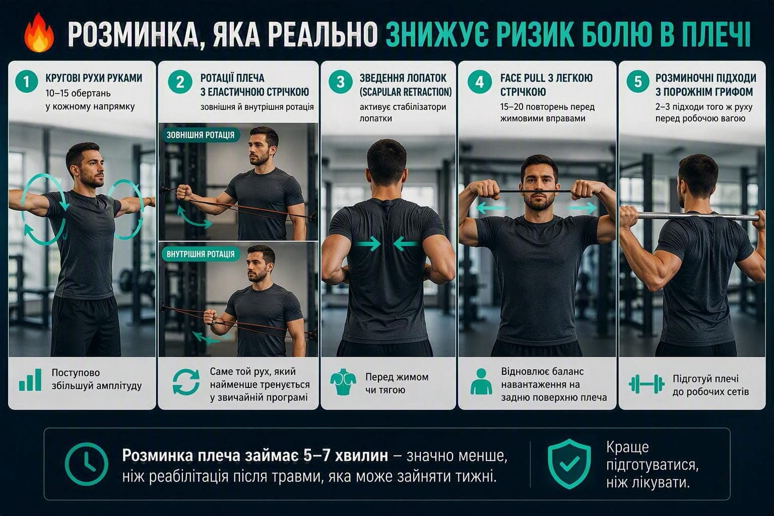 Розминка плеча перед тренуванням