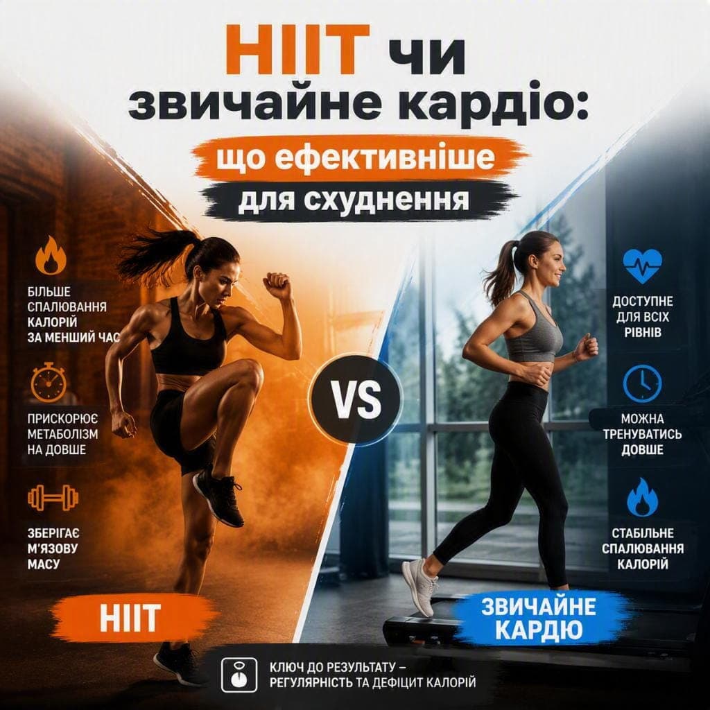 HIIT чи звичайне кардіо: що ефективніше для схуднення