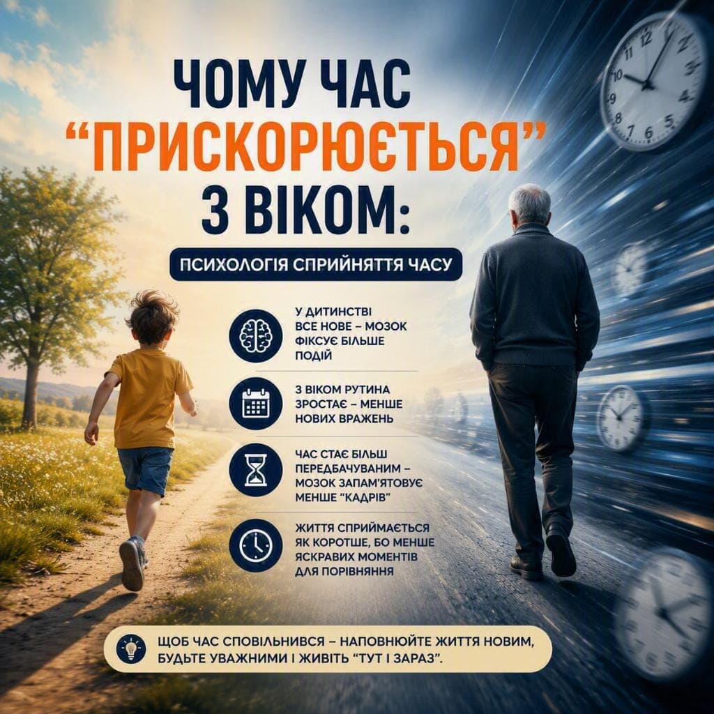 Чому час прискорюється з віком: психологія сприйняття часу