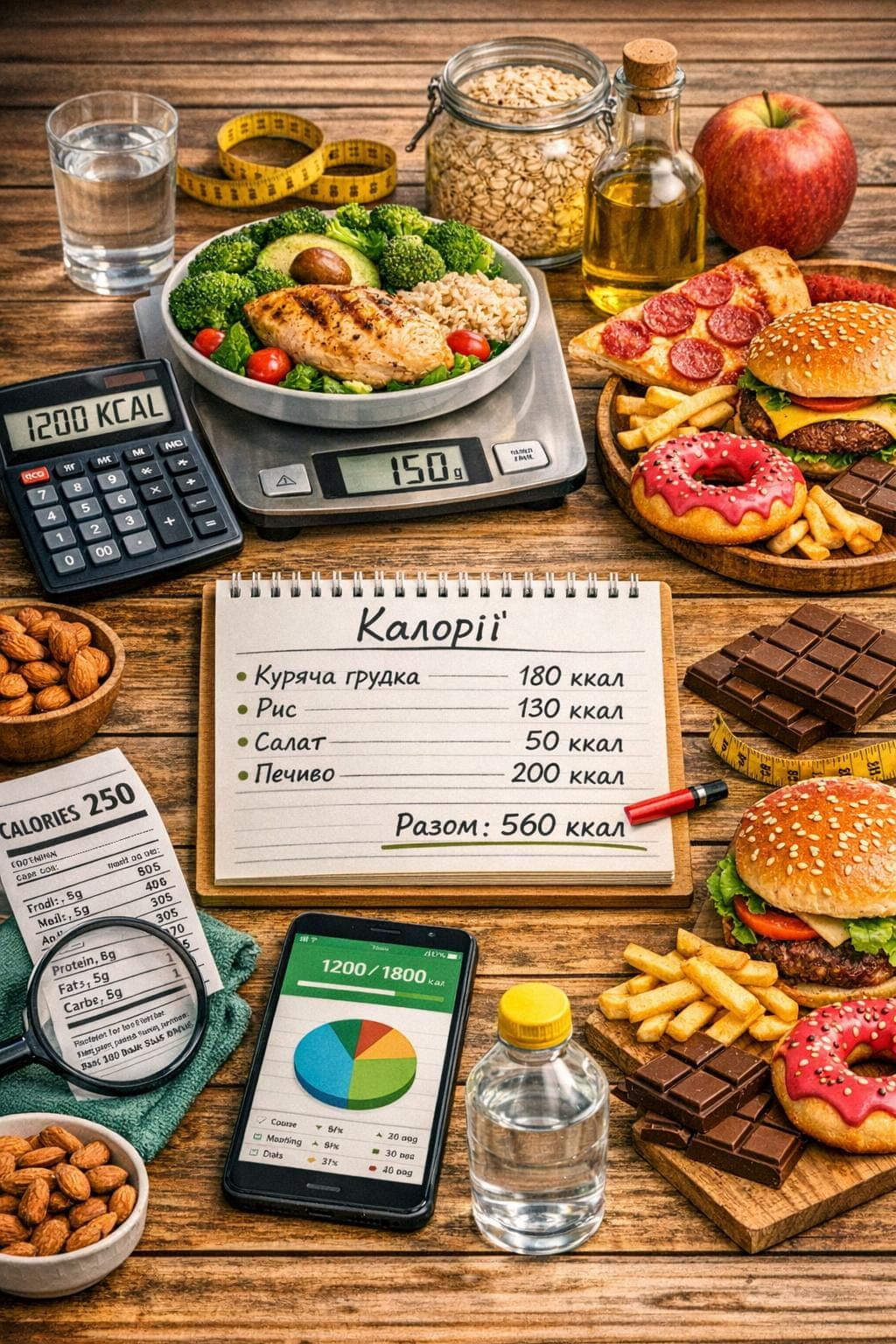 Як рахувати калорії та не втрачати мотивацію під час схуднення