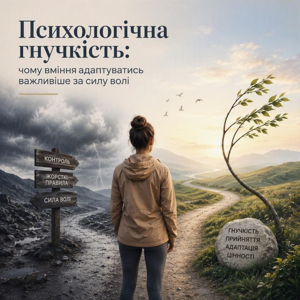 Психологічна гнучкість: чому вміння адаптуватись важливіше за силу волі
