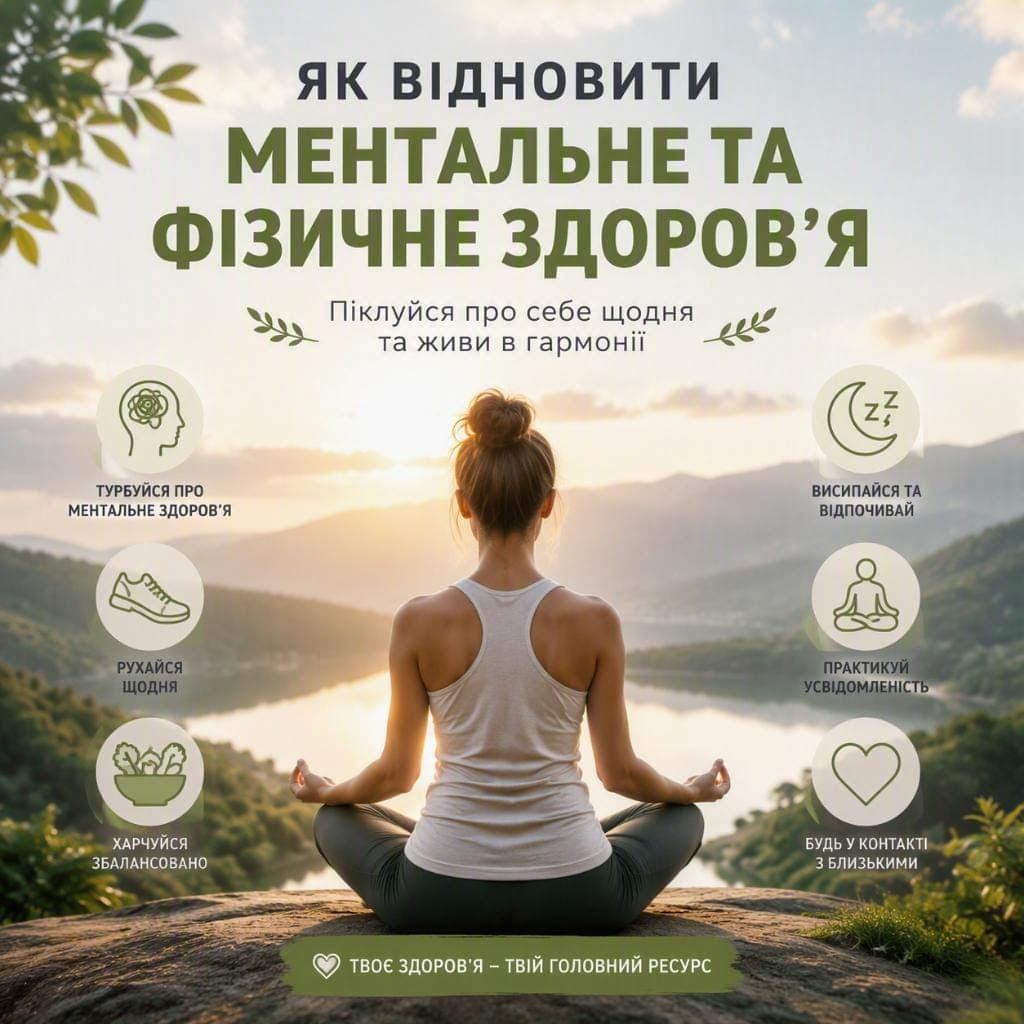 Як відновити ментальне та фізичне здоров'я