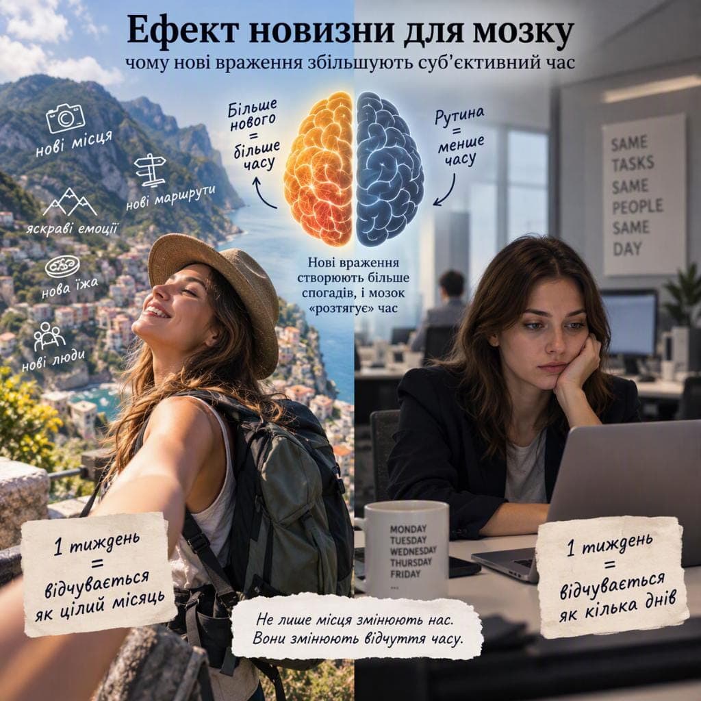 Подорожній дивиться на незнайоме місто на світанку