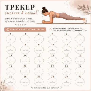 Трекер планки