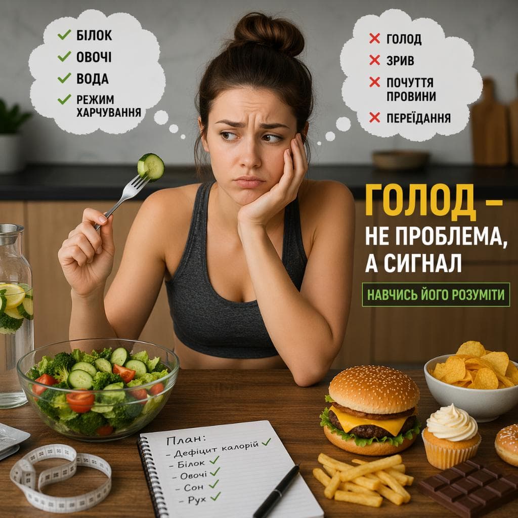 Що робити коли голодний при схудненні?